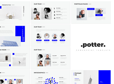 Potter Minimal PowerPoint Template agency business clean corporate creative deck design marketing minimal pitch pitch deck design powerpoint presentation presentation design presentation template professional simple template