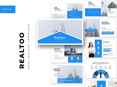 Realtoo Real Estate PowerPoint Template realestate