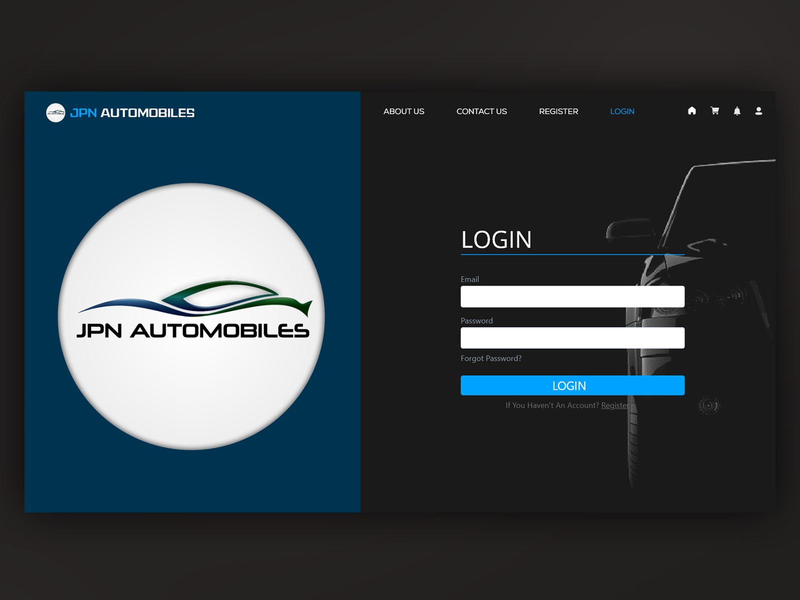 Car Sale Login Page by Shehan Tharuka on Dribbble