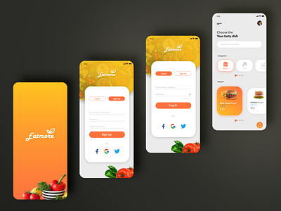 Eatmore Food Ordering Mobile App Design