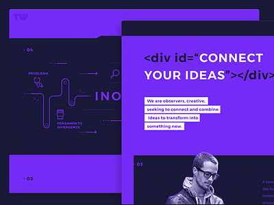 Branding project branding connect ideas logo purple