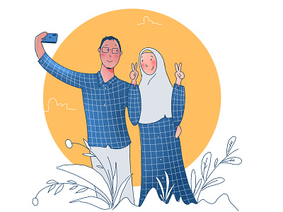 Muslim Couple designs, themes, templates and downloadable graphic elements  on Dribbble