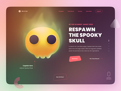 Ghost Agency - Free Halloween Kit - Figma Community 2d 3d character cute figma community flat ghost halloween hero illustration isometric landing page skull web design