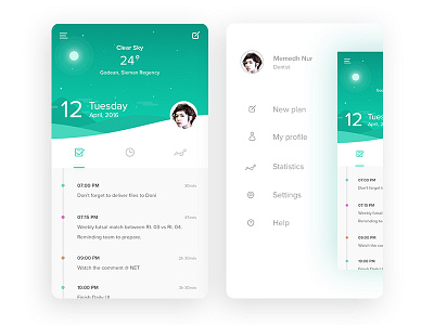 Daily Planner | #dailyui 05 app clean daily ios planner ui user experience user interface ux