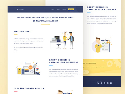 About Page about app clean flat illustration page ui user experience user interface ux web