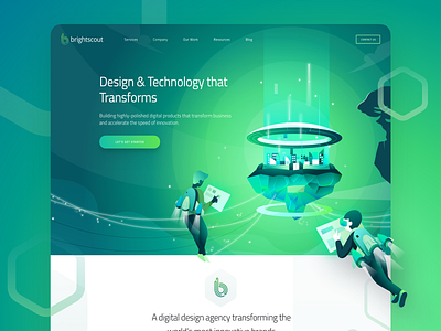 New Illustration For Brightscout Homepage