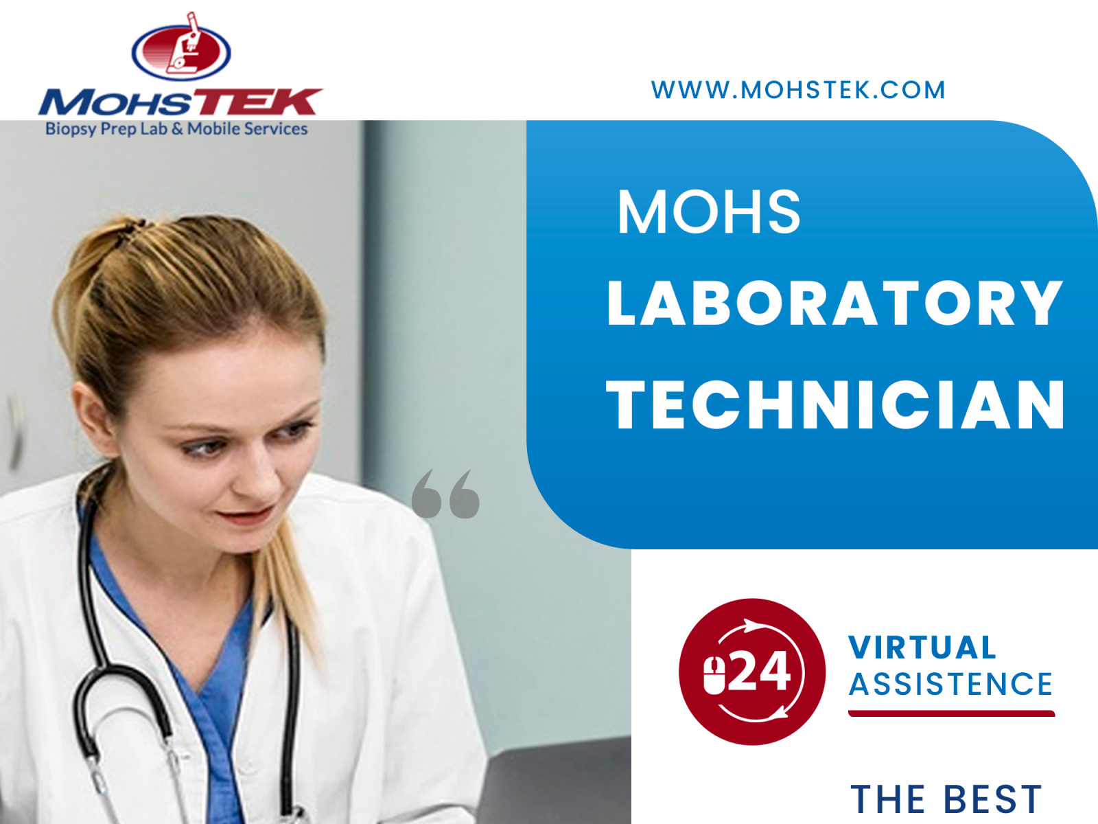 Mohs Laboratory Technicians in California, USA by MOHSTEK, INC. on Dribbble