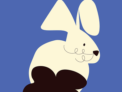 bunny characters design doodle graphic illustration