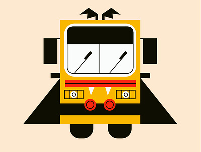 Blah...blahh blahh bus character characters graphic halloween illustration inktober minimal vampire vector