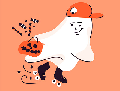 a ghostie character characters doodle graphic halloween iconography illustration inktober minimal vector