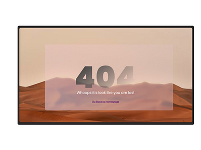 404 Page ui
