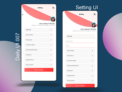 Setting UI