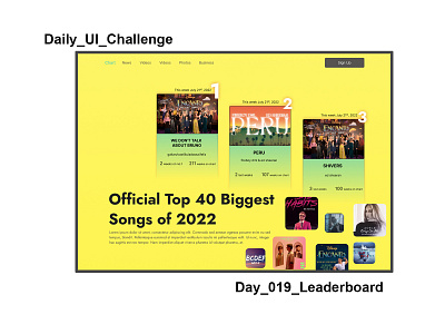 Daily UI Challenge_Leaderboard_Day19 dailyuichallenge day19 leaderboardui uiux