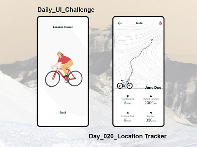 Daily_UI_Challenge_Day020_Location_Tracker dailyui dailyuichallenge figma locationtracker uiux