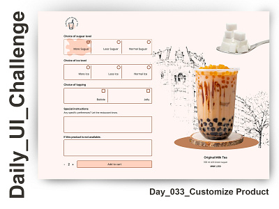 daily-ui-challenge-day-33-customize-product dailyuichallenge day33 ui uiux