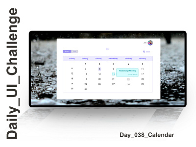 Daily_UI_Challenge_Day_038_calendar dailyuichallenge day038 webdesign