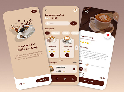 It's Coffee Time ! 3d animation app application branding design graphic design illustration logo motion graphics snepitech ui vector