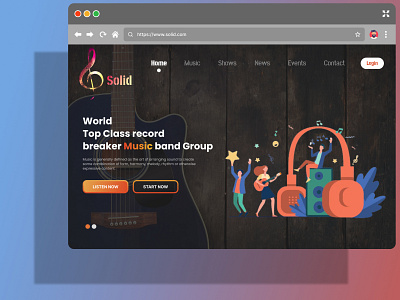 Listen Your Favorite Music 3d animation app application branding design graphic design illustration logo motion graphics snepitech ui vector