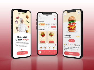 Giving your Hunger a new Option 🍔 3d animation app application branding design graphic design illustration logo motion graphics snepitech ui vector