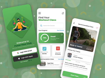 Find Your Workout Class : Application Ui