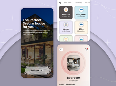 The Perfect Dream house for you 3d animation app application branding design graphic design illustration logo motion graphics snepitech ui vector