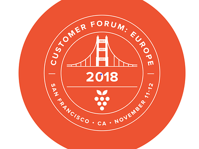 Customer Forum Event Logo brand corporate design event internal logo vector