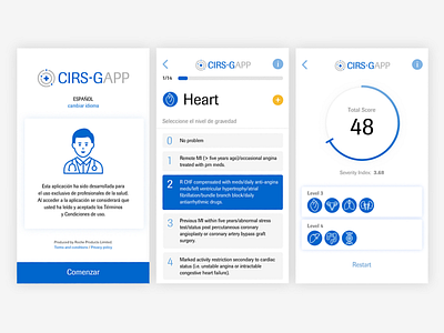 CIRS-G APP app brand icon logo medical score ui ux