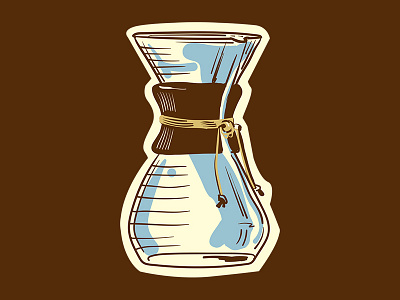 Chemex coffee illustration