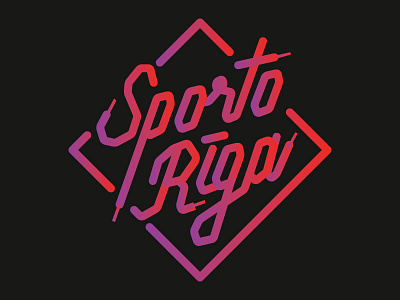 Little typo for sporty citizens latvia riga sport typography