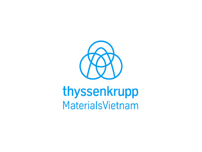 thyssenkrupp Materials Vietnam logo | by xolve branding 3d branding graphic design interior logo