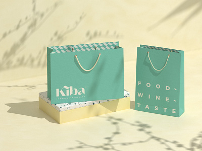 Kiba Saigon paper bag | by xolve branding application design branding graphic design illustration paper bag design restaurant branding