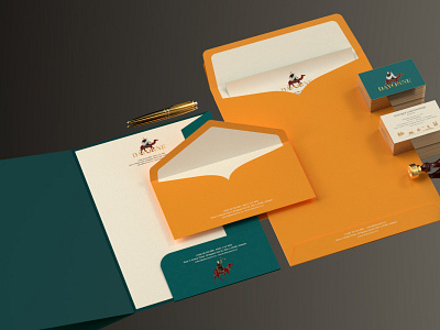Davonne stationery | by xolve branding 2d application application design brand identity branding system business card graphic design textile