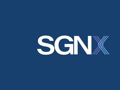 SGNX logo | by xolve branding