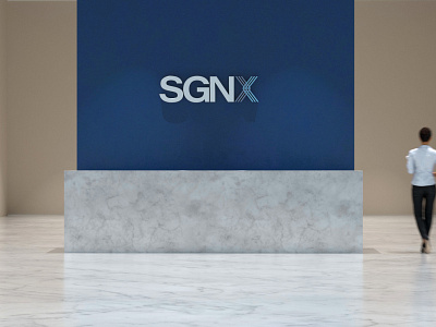 SGNX entrance logo | by xolve branding 3d application design brand identity branding graphic design logo mock up