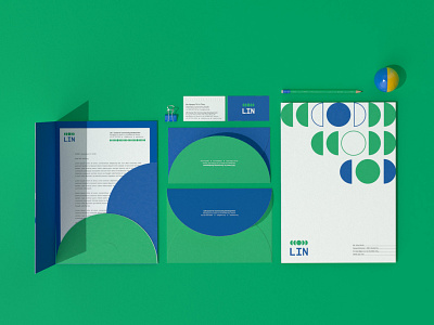 LIN stationary | by xolve branding application design branding company identity graphic design name card visual identity