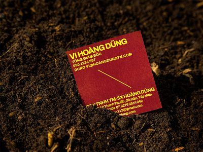 Hoang Dung name card | by xolve branding