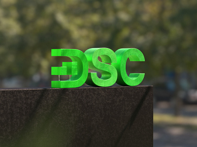 DSC logo signage | by xolve branding 3d application design brand identity branding branding system logo wordmark