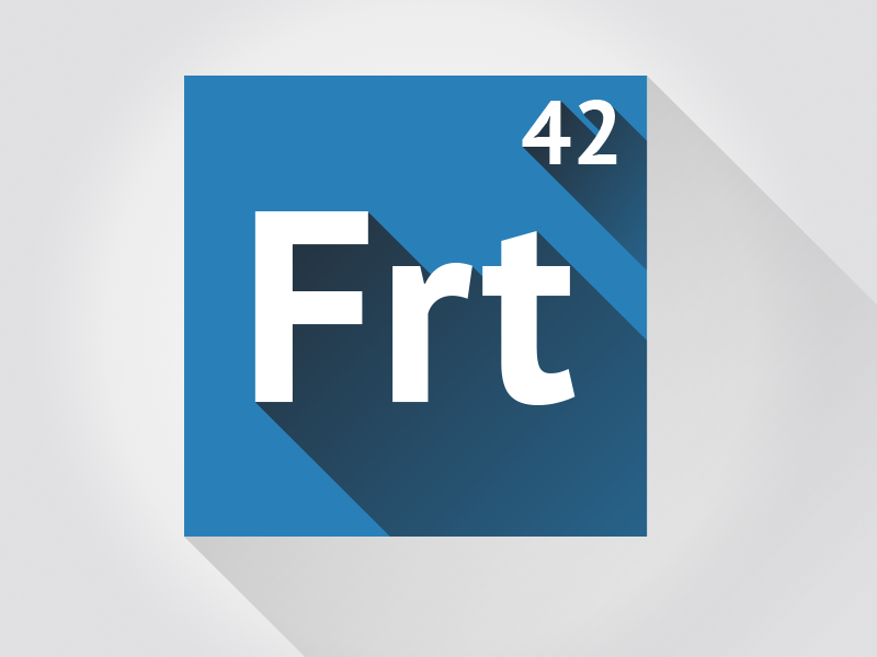 Frt Logo Long Shadow long shadow logo frt personnal flat design