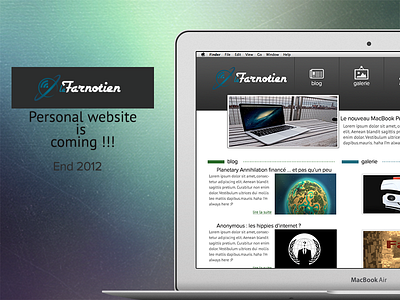 Le Farnotien V2 design website