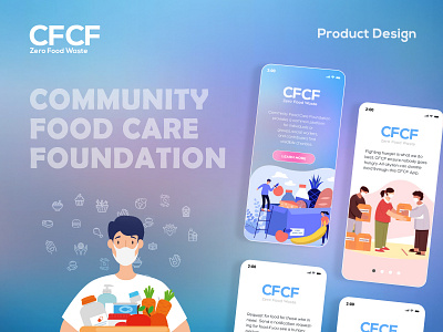 Community Food Care Foundation ui ux design