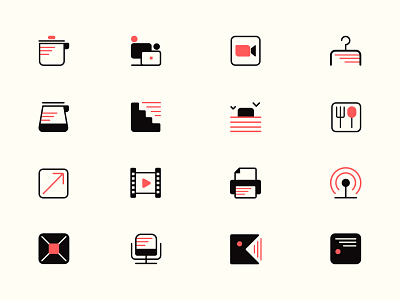 PROSTO icons coworking design icons navigation navigation icons vector