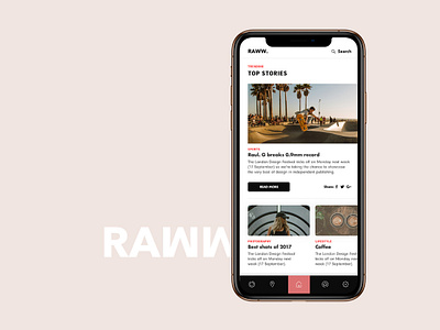 Raww - App UI app dashboard design ios logo mobile design ui uiux ux web web app web design website
