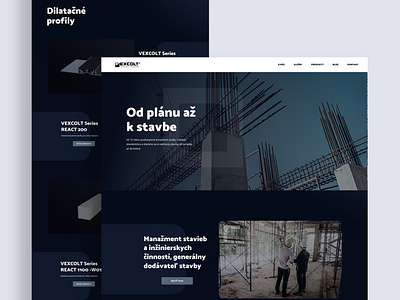 Landing page for construction company