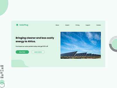 Solarplug - Landing Page kenya landing page saas solar solar energy solarplug ui web