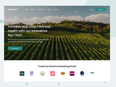 Foresight AgriTech SaaS Landing Page