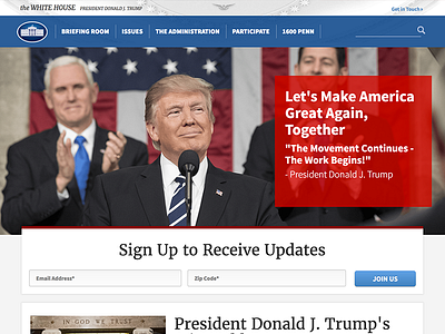 whitehouse.gov politics responsive website