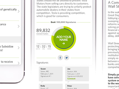 White House petitions mobile app app ios mobile ui