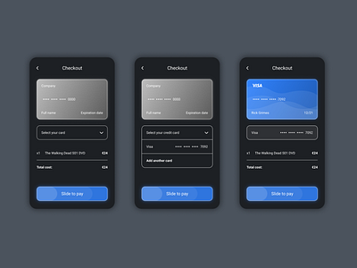 Daily UI #002 - Credit card checkout android app credit card daily design store ui ux