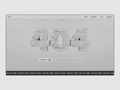 Daily UI #008 - 404 page