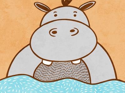 Rhino illustration nursery rhino